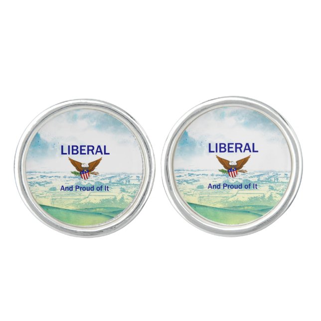 TEE Proud Liberal Cufflinks (Front)