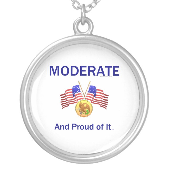 TEE Proud Moderate Silver Plated Necklace (Front)