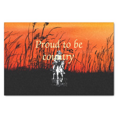 TEE Proud to be Country Tissue Paper