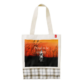 TEE Proud to be Country Zazzle HEART Tote Bag