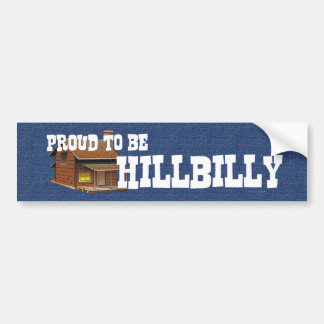 TEE Proud to be Hillbilly Bumper Sticker