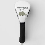 Tee Rampaging Rhino Golf Head Cover at Zazzle