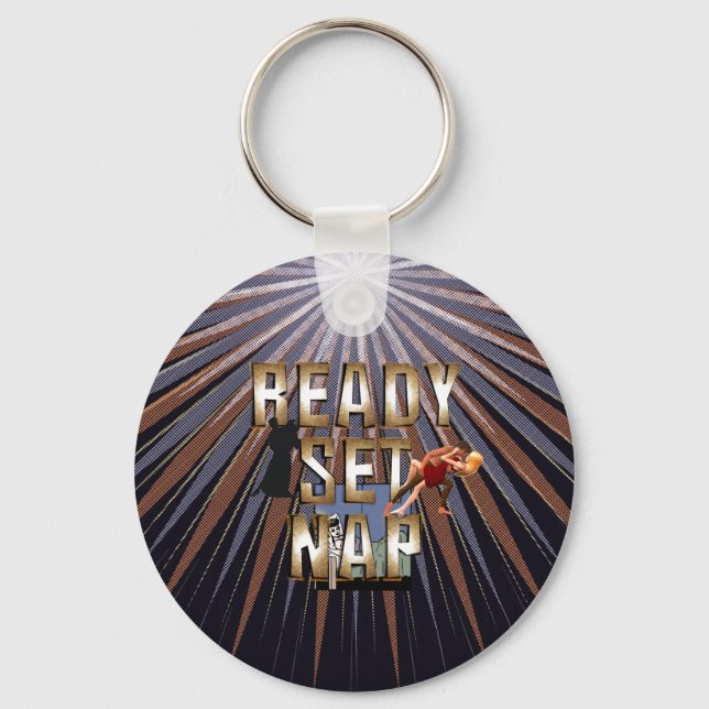 TEE Ready Set Nap Keychain (Front)