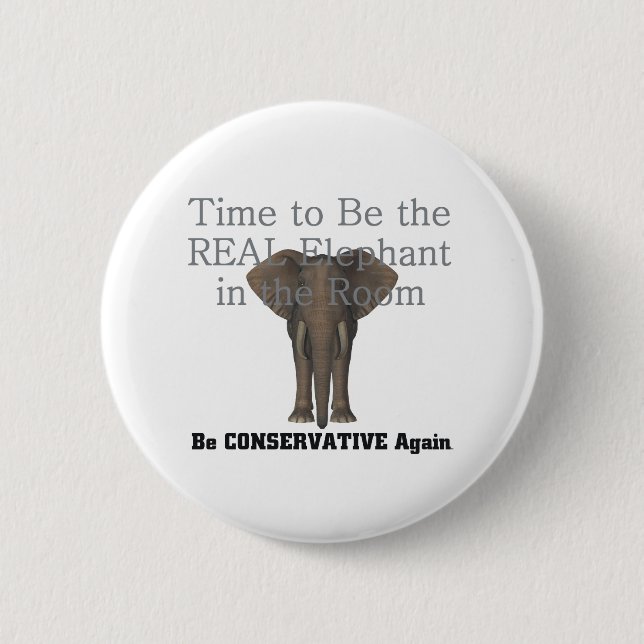 TEE Real Elephant Button (Front)