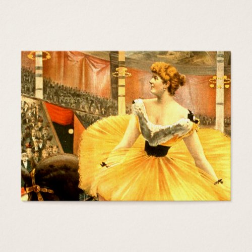 TEE Retro Circus Girl Business Card