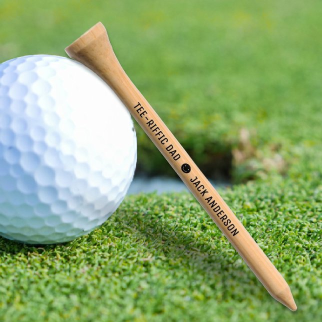 Tee-Riffic Dad Happy Face Father's Day Golf Tees (Tee-Riffic Dad Golf Tees
)