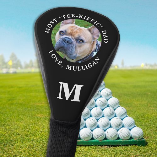 Tee_Riffic DOG DAD Personalized Monogram Pet Photo Golf Head Cover