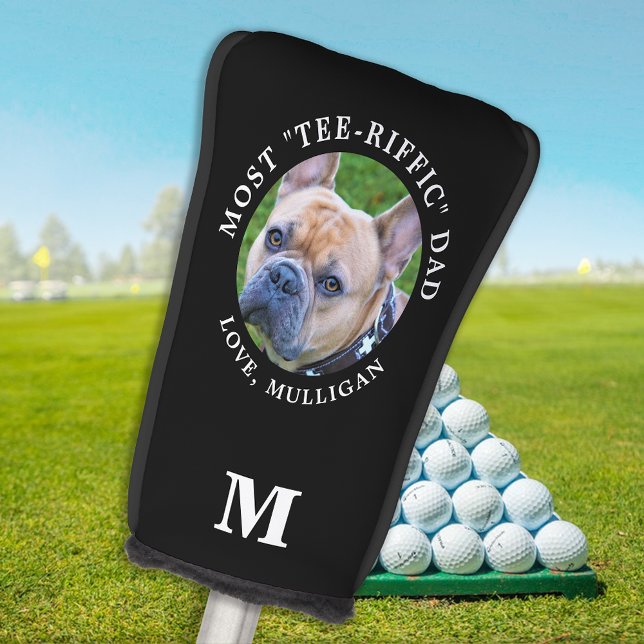 Tee-Riffic DOG DAD Personalized Pet Photo Monogram Golf Head Cover (Creator Uploaded)