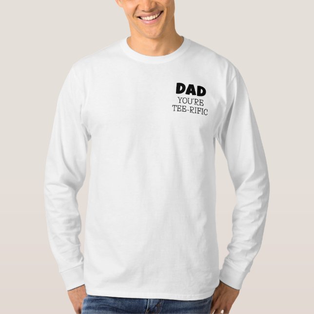 Tee-Rific Golf Pun Pocket Style Long Sleeve Dad T-Shirt (Front)