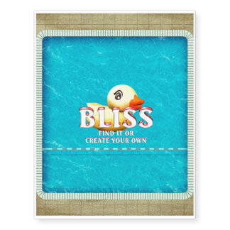 TEE Rubber Ducky Bliss Temporary Tattoos