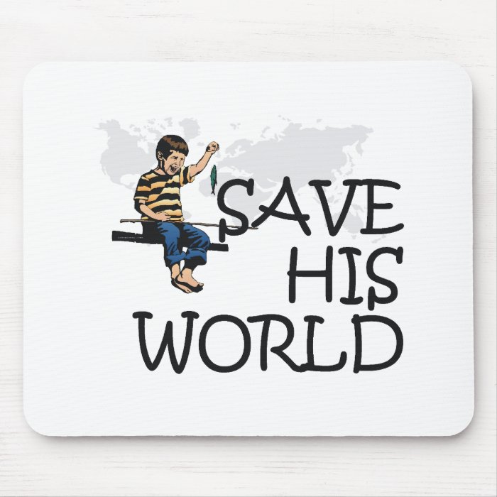 TEE Save His World Mouse Pads