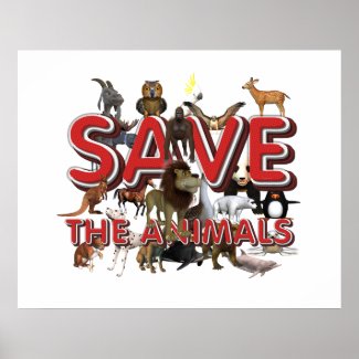 TEE Save The Animals Poster