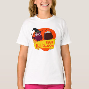 Tee Shirt Basic A Manches Longue Fille Halloween