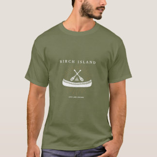 Tee shirt canoe logo green