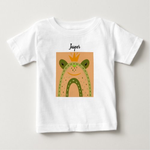 Tee Shirt for Baby Boy with Comical Frog
