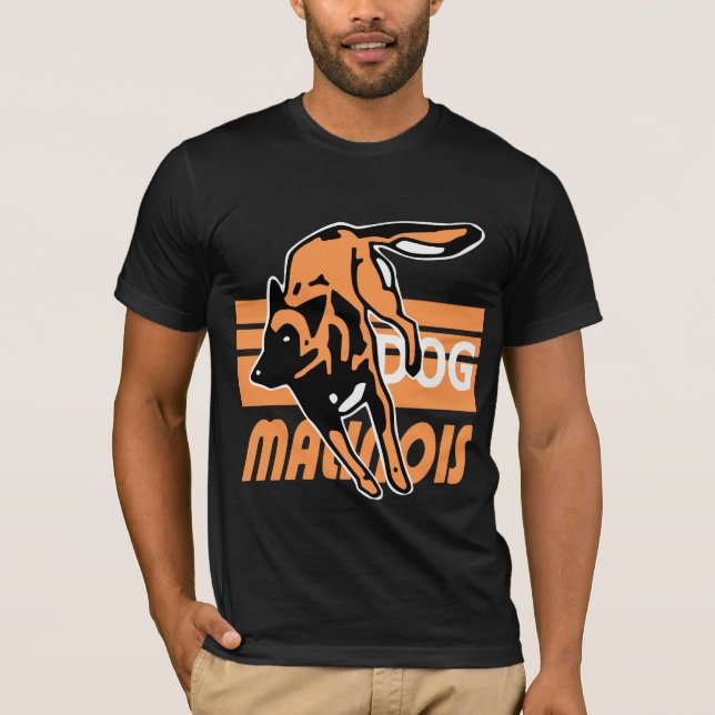 Tee-shirt malinois hurdling T-Shirt (Front)