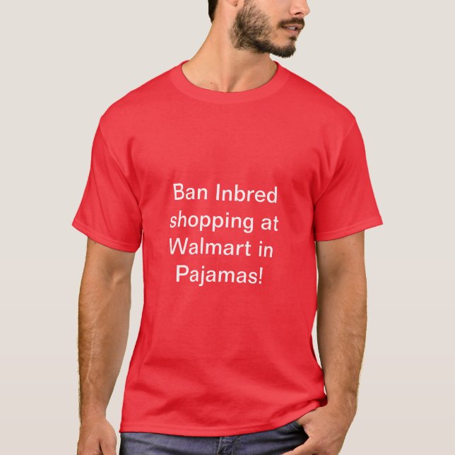 Tee shirt men women ban inbred shopping (Front)