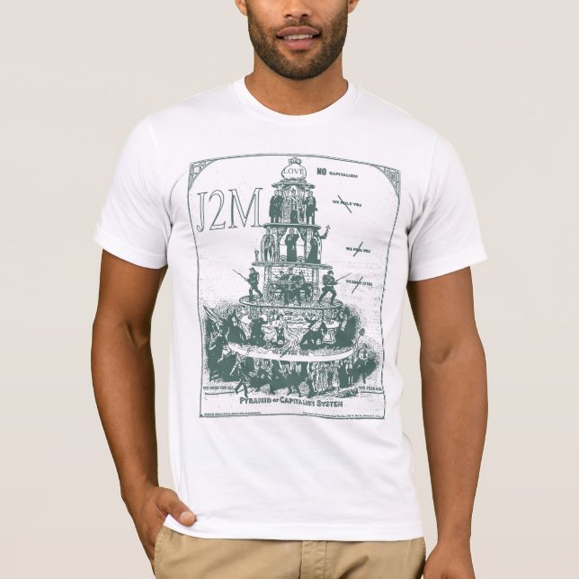 tee-shirt pyramid off capitalism system J2M T-Shirt (Front)