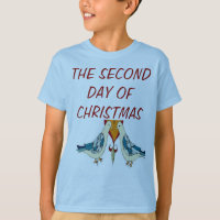 TEE SHIRT SECOND DAY OF CHRISTMAS TURTLE DOVES