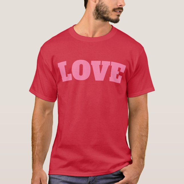 Tee shirt with monogram "LOVE" (Front)