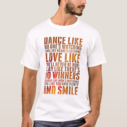 tee shirtDanceloveplaysmile