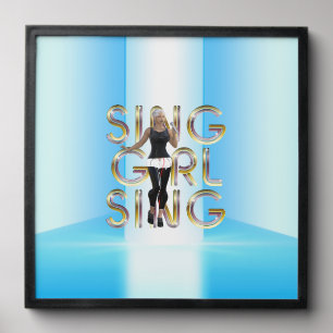 TEE Sing Girl Sing Peel And Stick Photo Tile