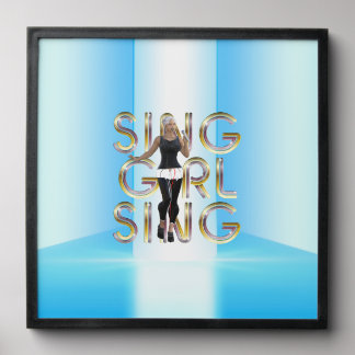 TEE Sing Girl Sing Peel And Stick Photo Tile