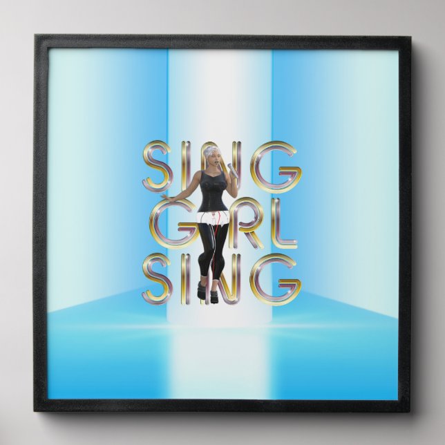 TEE Sing Girl Sing Peel And Stick Photo Tile (Front Set)