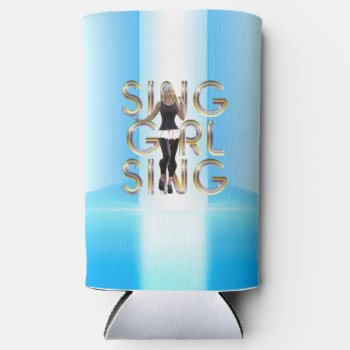 Tee Sing Girl Sing Seltzer Can Cooler by teepossible at Zazzle