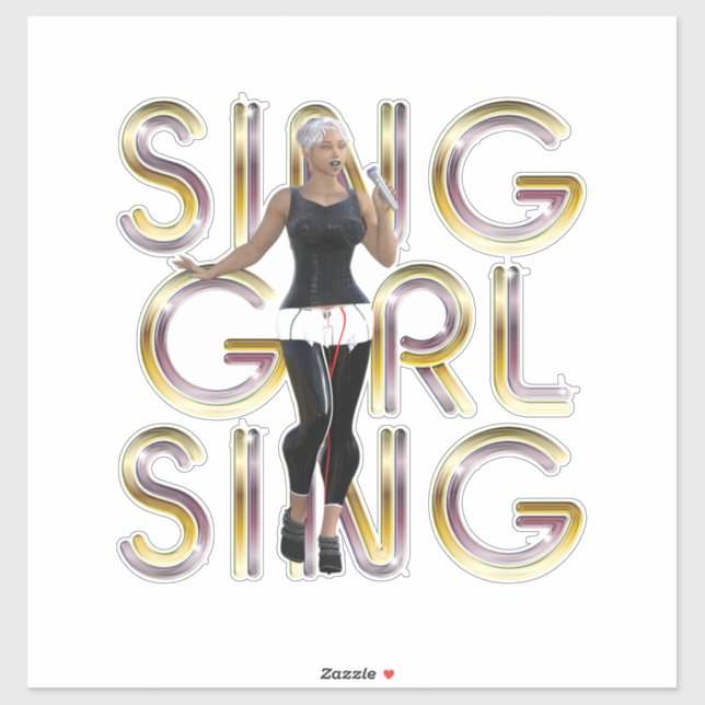 TEE Sing Girl Sing Sticker (Sheet)