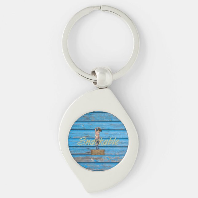 TEE Snackable Ladies T-Shirts Keychain (Front)