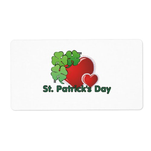 TEE St Patricks Day Love Label