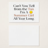 TEE Summer Girl Tan (Front & Back)