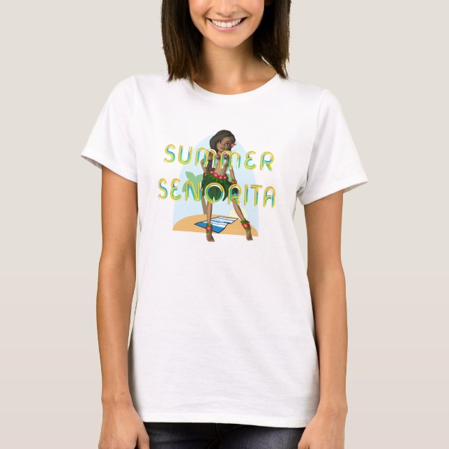 TEE Summer Senorita Ladies T-Shirts (Front)
