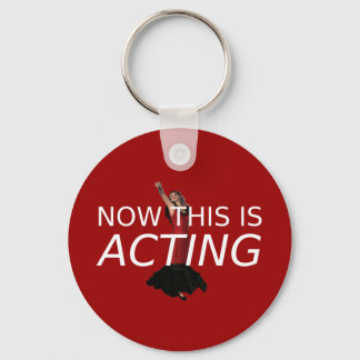 TEE This Is Acting Keychain