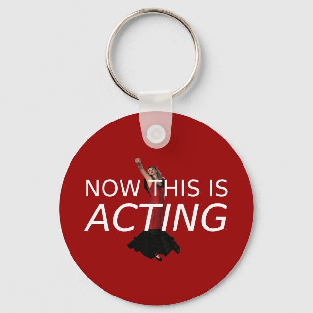TEE This Is Acting Keychain (Front)