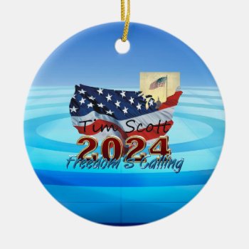 Tee Tim Scott For President Ceramic Ornament by teepossible at Zazzle