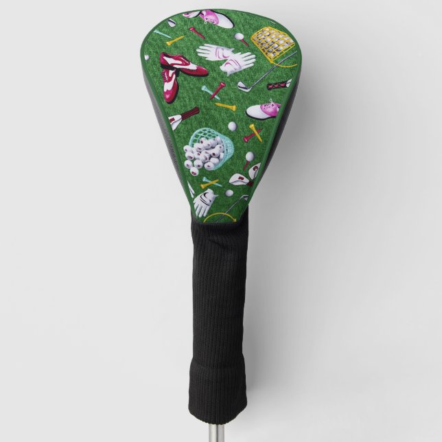 Tee Time Girly Golf Golf Head Cover (Front)