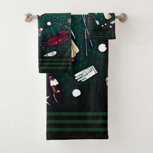 Tee Time Golf Bath Towel Set