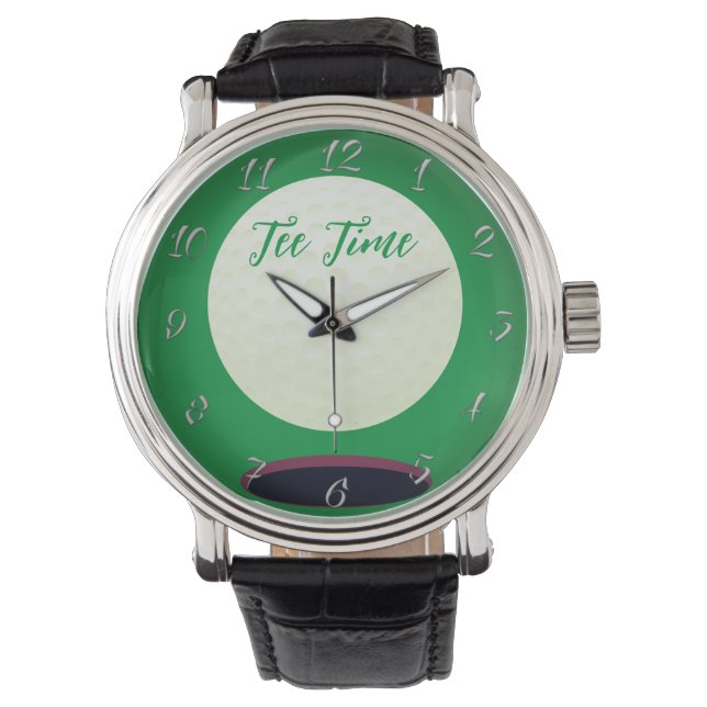 Tee Time Golfer's Gift Watch (Front)