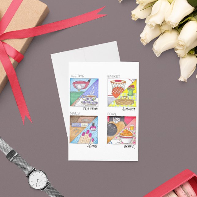 Tee Time Tea Time Anniversary Card (Creator Uploaded)