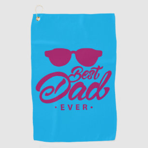 Tee Time with the Best Dad Golf Towel