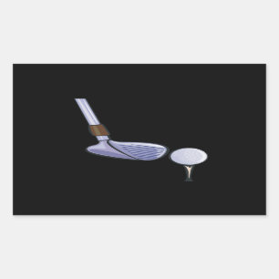 Tee Up Rectangular Sticker