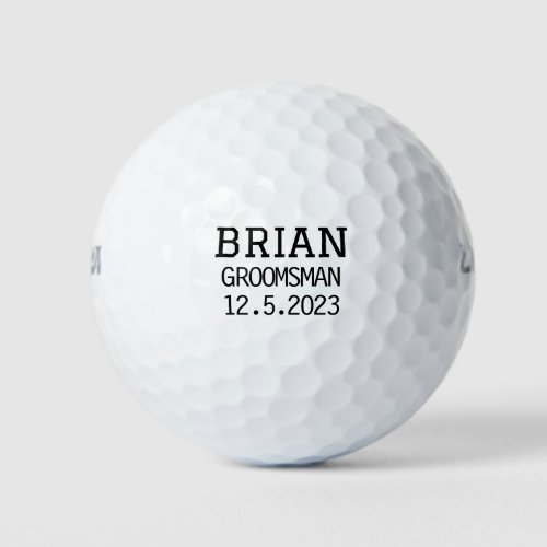 Tee Up Your Groomsman Proposal with Personalized G Golf Balls