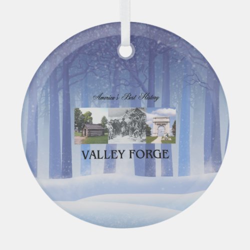 TEE Valley Forge Glass Ornament