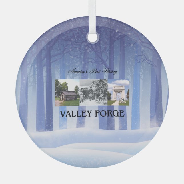 TEE Valley Forge Glass Ornament (Front)