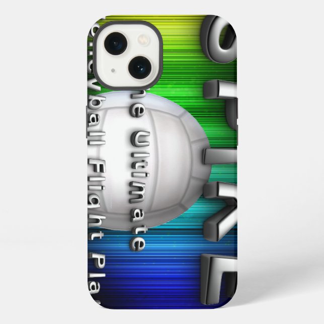 TEE Volleyball Flight Plan Iphone Case (Back)