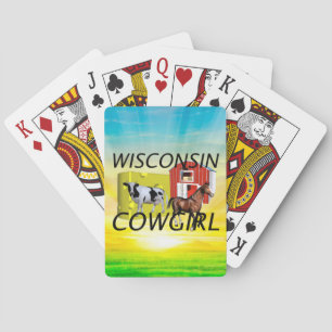 TEE Wisconsin Cowgirl Poker Cards
