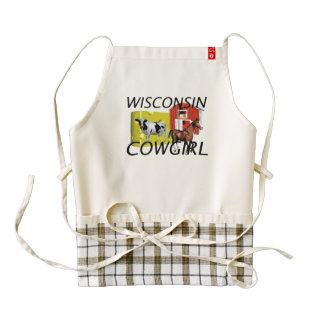 TEE Wisconsin Cowgirl Zazzle HEART Apron