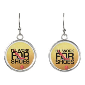 TEE Work for Shoes Earrings